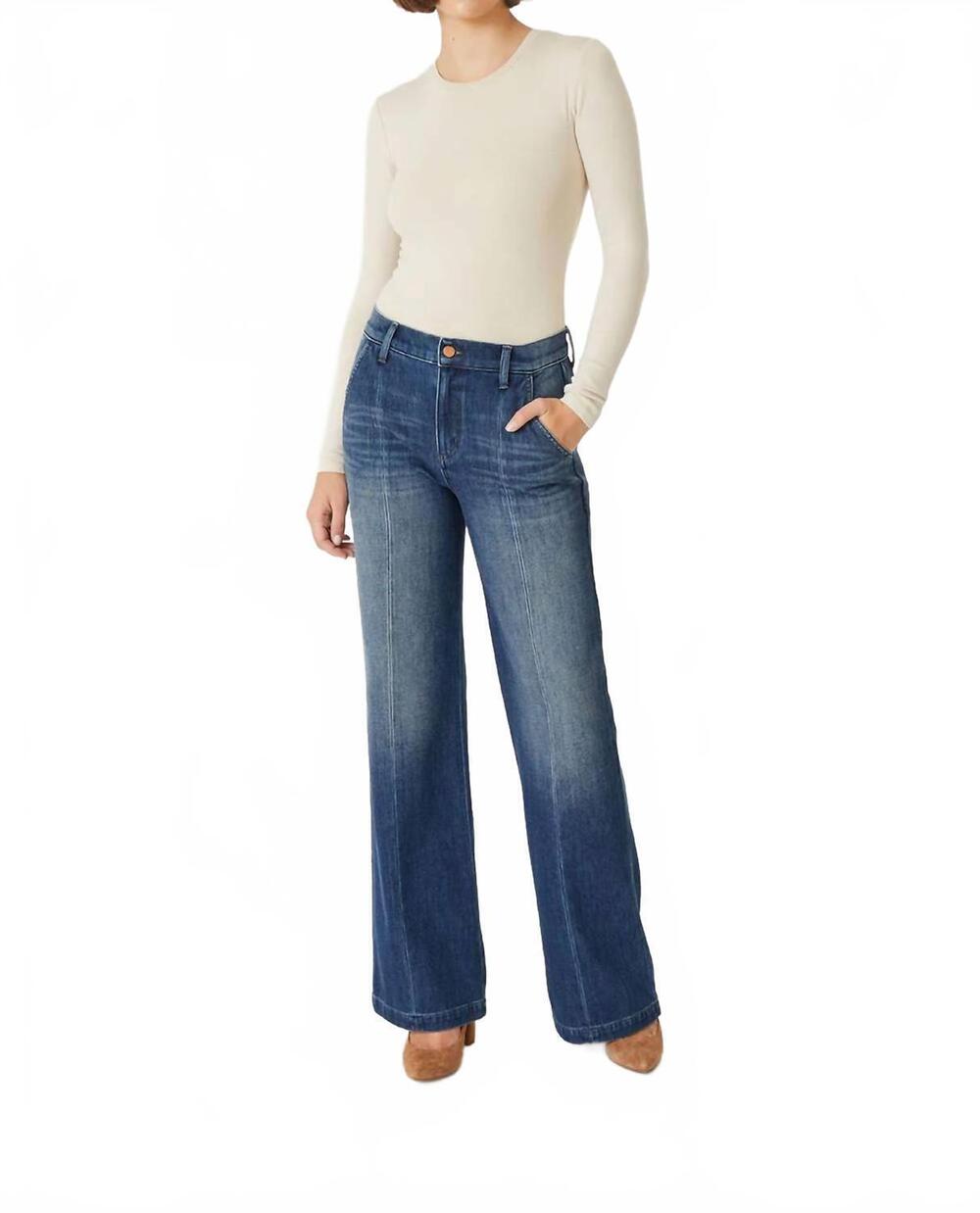 NEW LEVEL99 shelby trouser jean in stone wash blue